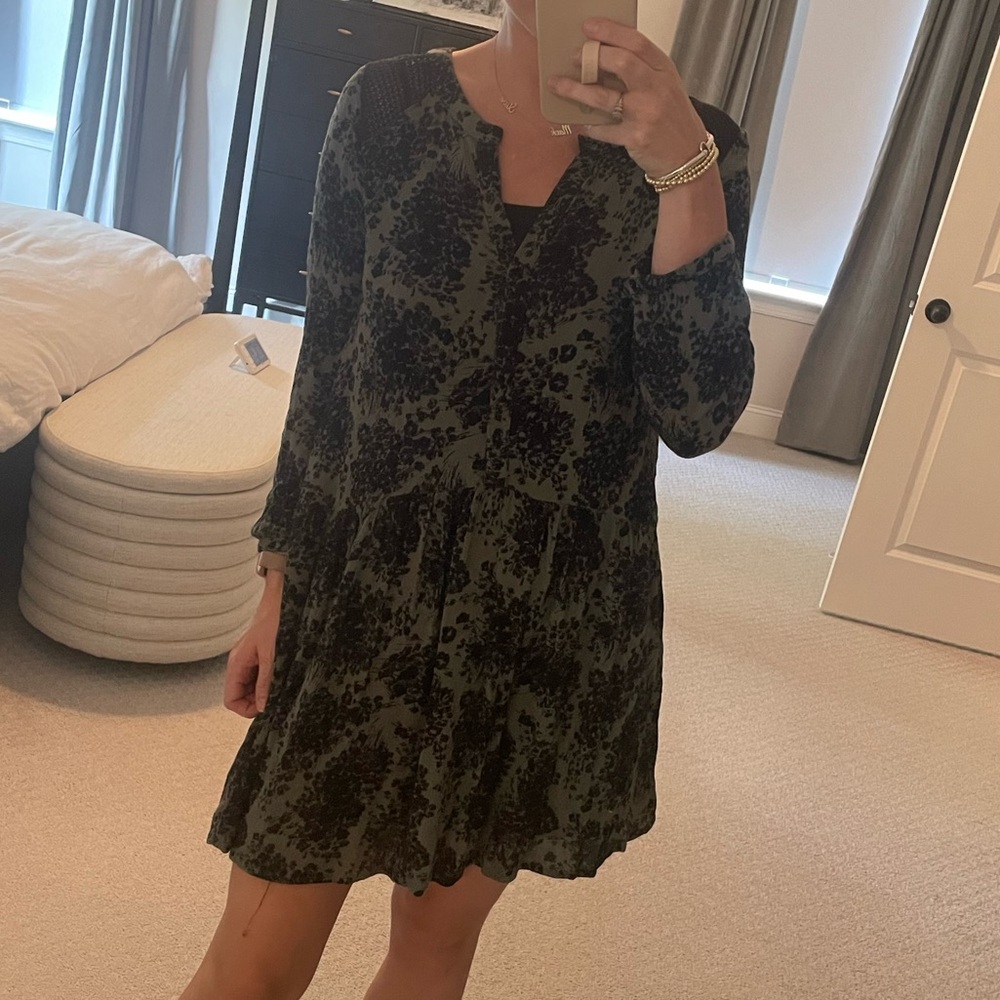 Moody Floral Long Sleeve Mini